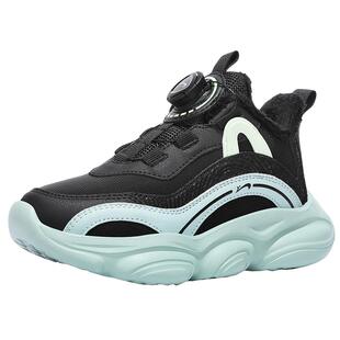 贵人鸟男童加绒雪地靴冬季2026新款防滑耐磨低帮大童保暖防滑棉鞋