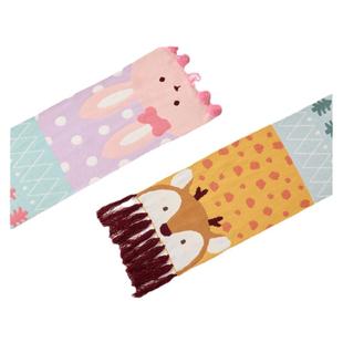 尼多熊儿童围巾女童秋冬针织围巾宝宝冬季围脖婴儿小围巾保暖防风