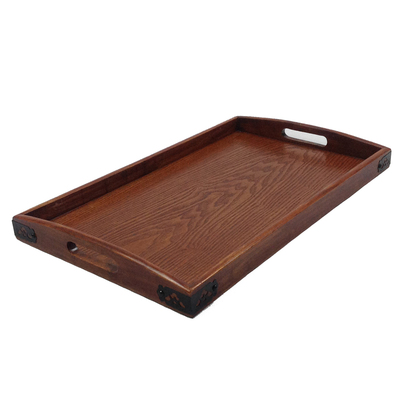 木质木托盘欧式长方形实木盘子大号餐盘木制茶托盘茶盘圆形方形