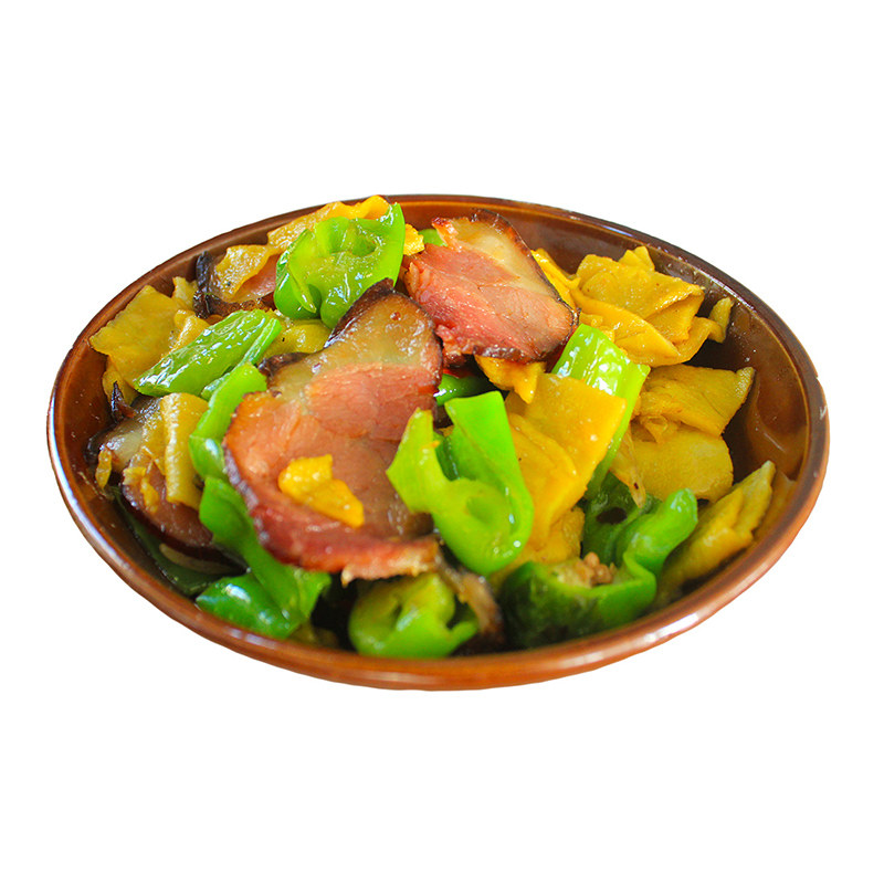 四川重庆烟熏后腿腊肉肥瘦各半
