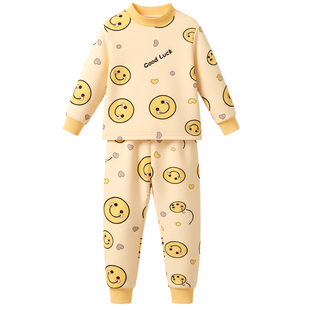 2025新款A类纯棉儿童秋衣秋裤套装半高领男女童保暖宝宝打底内衣