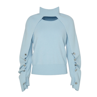 IDPAN假两件设计感百搭针织衫