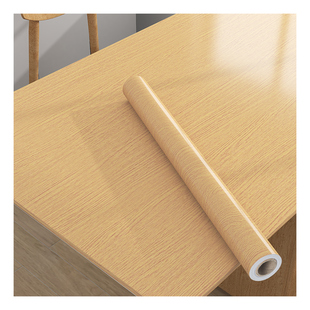 木纹桌面贴纸防水防油防烫桌子翻新自粘墙纸仿木桌贴柜子家具翻新