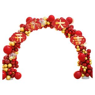 新店开业大吉气球拱门周年庆活动立柱气氛围场景装饰布置品高级感