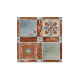 复古美式田园地砖600X600客餐厅卧室 阳台户外露台地中海拼花地砖