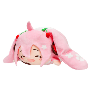灵动创想Miku初音未来团团抱枕毛绒娃娃周边玩具靠枕玩偶fufu公仔