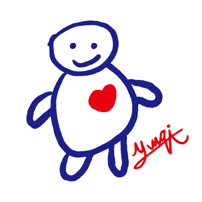 云的旗我的心上有你小人贴纸