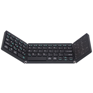 虎克无线折叠键盘三蓝牙迷你小便携带数字键鼠标套装适用ipad苹果平板mini6安卓华为手机联想微软笔记本电脑