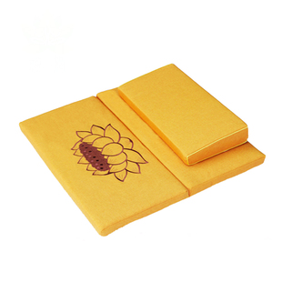 禅缘打坐垫无胶椰丝棕蒲团禅修垫拜忏礼拜垫家用加厚棉麻莲花折叠