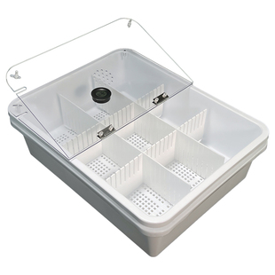 龟缸乌龟苗保温箱粪便分离发色隔离盒加温过冬懒人饲养育苗盆带盖