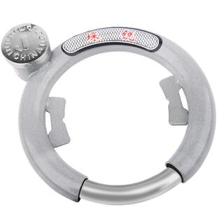 自行车固定锁防盗锁加粗钢管老式单车折叠车马蹄锁蟹钳弹簧自弹锁