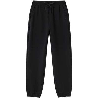 全棉时代女士裤子2025年秋季新款女装空气层束腿裤长裤工装裤通勤