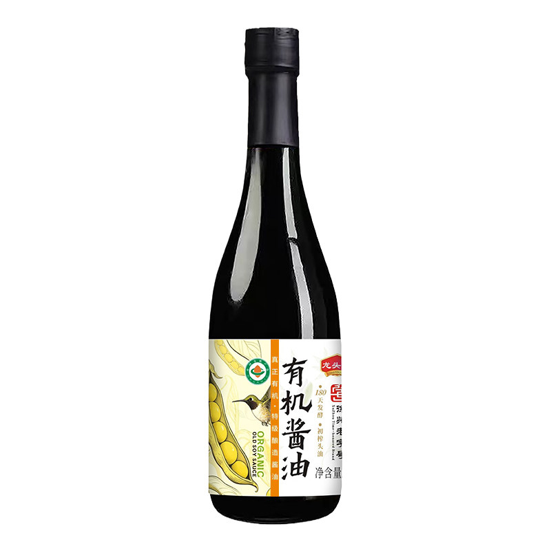 龙头山有机酱油官方特级酿造酱油老字号黄豆手工传统酿造调味生抽