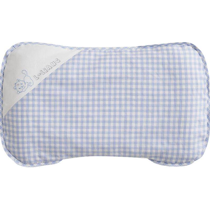 良良婴儿枕头0-1岁防偏头新生宝宝定型枕3岁以上苎麻植物颗粒护型