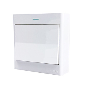 锦迈超薄明装一位开关带明线盒新款一开单控双控双联家用安全开关