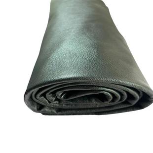 0.7 mm超薄黑色牛皮皮料柔软修补夹克制皮衣领装补丁diy真皮皮料