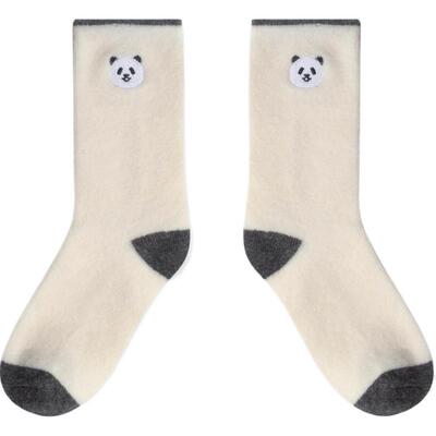 OLD SMITH HARDWARE Co.防寒系列25冬季新款动物刺绣家居袜137435