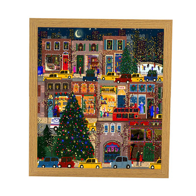 拼图专用木质画框简约