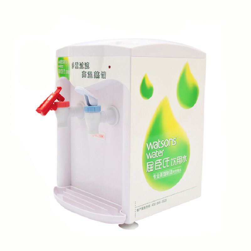 屈臣氏饮水机 Q版迷你饮水机 4.5升台式温热饮水机 3盖1桶套装