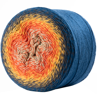 高档长段染魔法球披肩毯子毛线