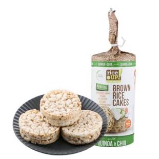 RiceUp Brown Rice Cakes保加利亚进口健身米饼无麸质糙米饼120g