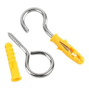 304不锈钢羊眼螺丝钉问号羊眼钩灯钩小黄鱼膨胀挂钩吊环自攻螺丝