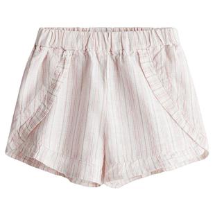 HM童装女婴春季褶边亚麻混纺短裤1282987