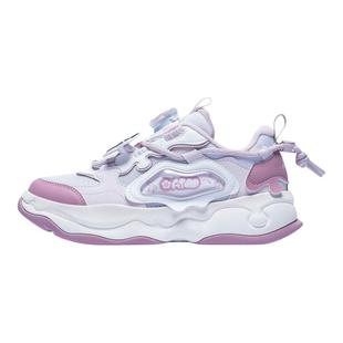 棉花糖丨安踏儿童板鞋女童鞋2026春季新款软弹耐磨小白鞋滑板鞋