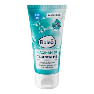 保税德国balea芭乐雅日霜面霜细化毛孔敏感肌10%烟酰胺防晒SPF30
