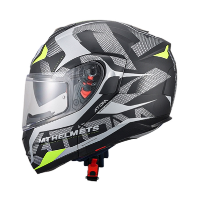 mt揭面盔摩托车男双镜片四季