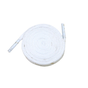 适配Nike空军一号双钩白黑金艺术泼墨鞋带原装AF1烫金腰果花鞋绳