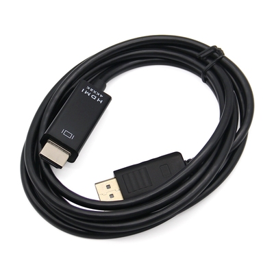大dp转hdmi高清转接线 displayport to hdmi连接线 1.8米4K 30HZ