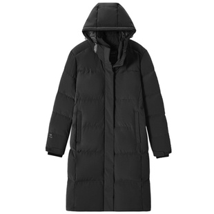 探路者羽绒服男冬季户外长款女过膝加厚防风中长款防寒服外套男款