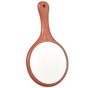 手持化妆镜手拿手柄镜便携小镜子女随身携带美容院专用手把镜大号