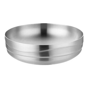 不锈钢碗304食品级双层饭碗大碗泡面碗冷面韩式拌饭汤碗个人专用