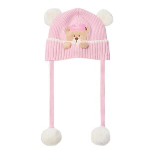 【商场同款】PawinPaw卡通小熊童装25年冬季新款男女宝宝针织帽