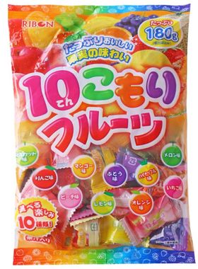 旗舰店水果糖ribon5味水果糖日本