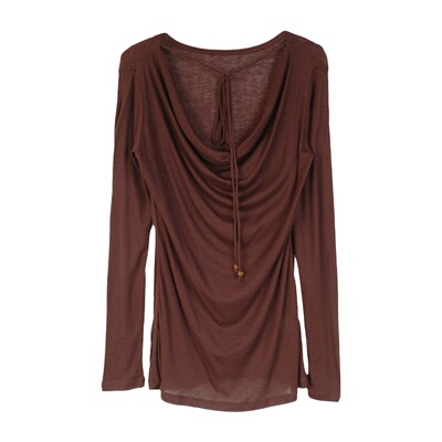 可正反两穿荡领上衣纯欲风软薄款