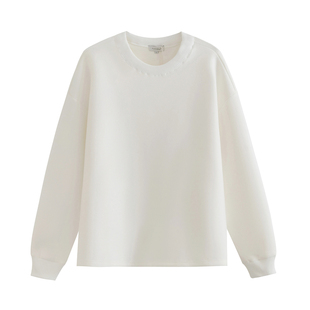 PLUS CRASH冬季新款糯唧唧羊毛混纺宽松老钱风高级感中性加厚卫衣