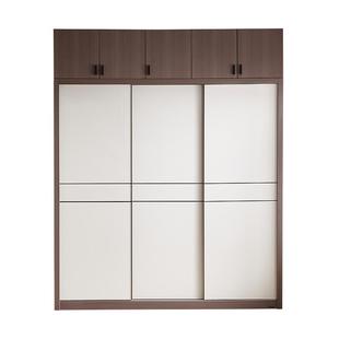 全友家居现代简约推拉门衣柜卧室家用小户型移门成品衣橱2025新款