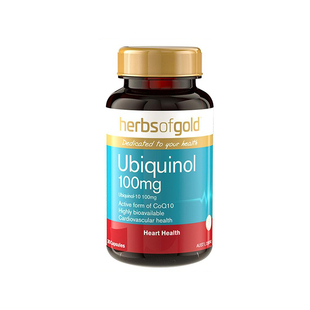 herbsofgold辅酶Q10和丽康还原型泛醇100/150mg心脏保健品30粒