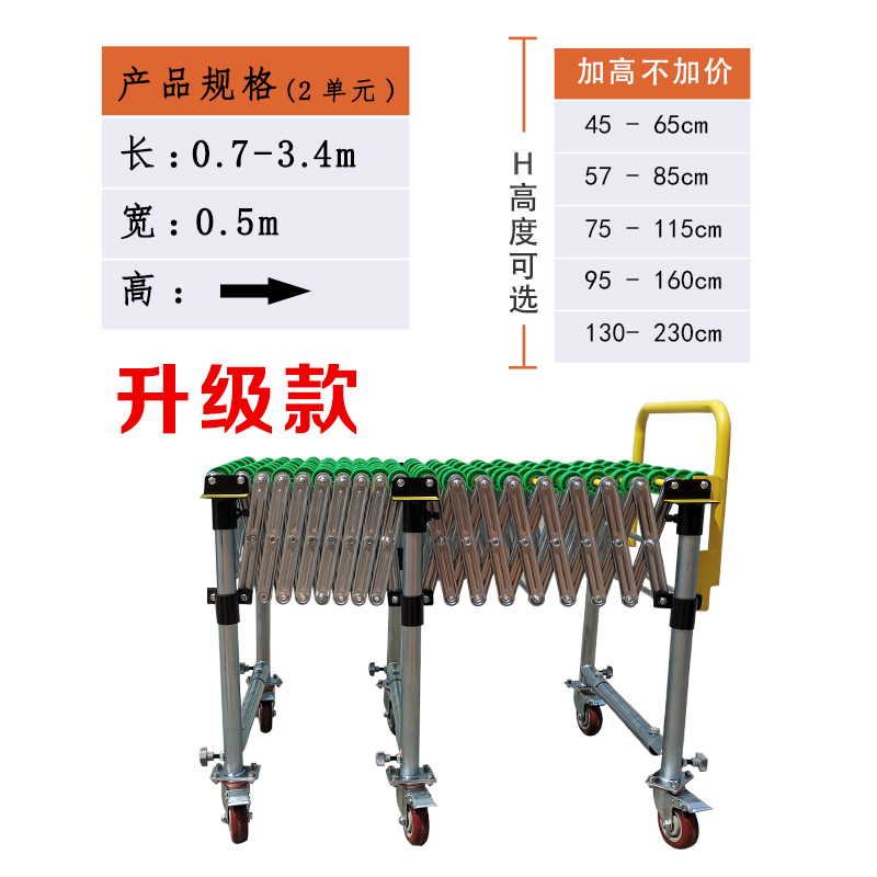 装车卸货神器滑梯装卸车输送带伸缩线搬运流水线传送带小型输送机