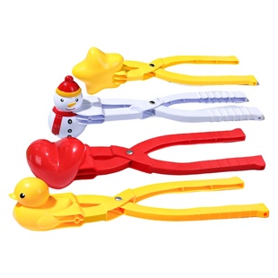 正版奶龙雪球夹子下雪儿童玩具工具冬天玩雪神器堆雪人模具打雪仗