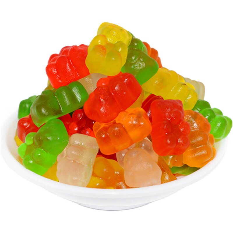 喜多多彩色小熊橡皮糖水果味qq糖