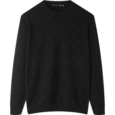 海澜之家舒适柔软圆领套头羊毛衫