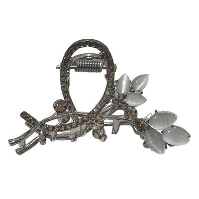 高级感小抓夹猫眼石发夹后脑勺