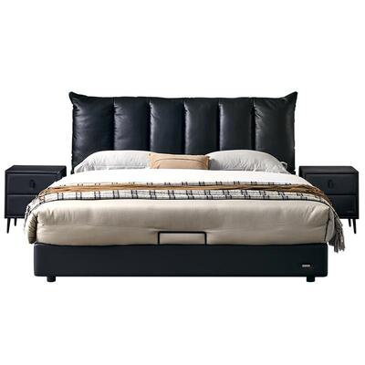 全友家居现代简约皮艺床