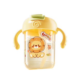儿童牛奶杯米糊汤刻度吸管杯婴幼儿宝宝6个月以上学喝水直饮杯子