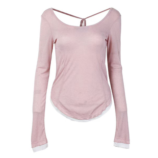 速干瑜伽服罩衫女修身显瘦运动上衣外穿透气普拉提训练长袖薄款t