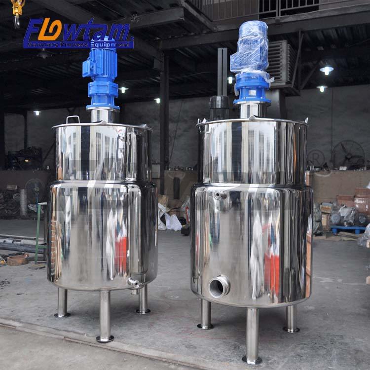 卫生级不锈钢电加热 高速分散混合搅拌罐 混合搅拌器 500L加热罐